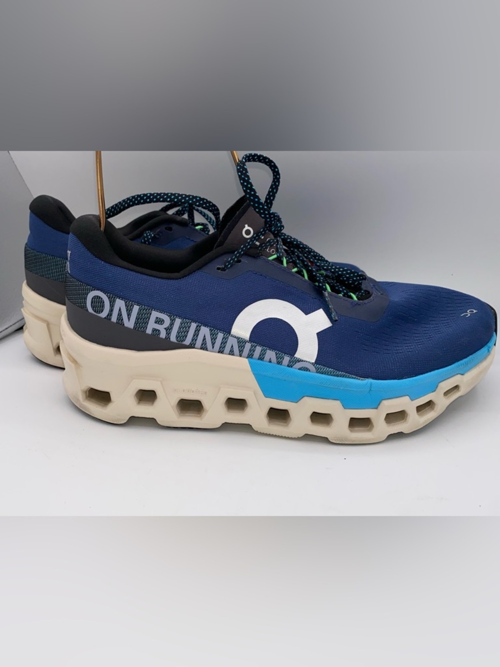 Pre-owned On Cloudmonster 2 Men Sz US 9 Comfort Running Shoes Blue  Sneakers A16